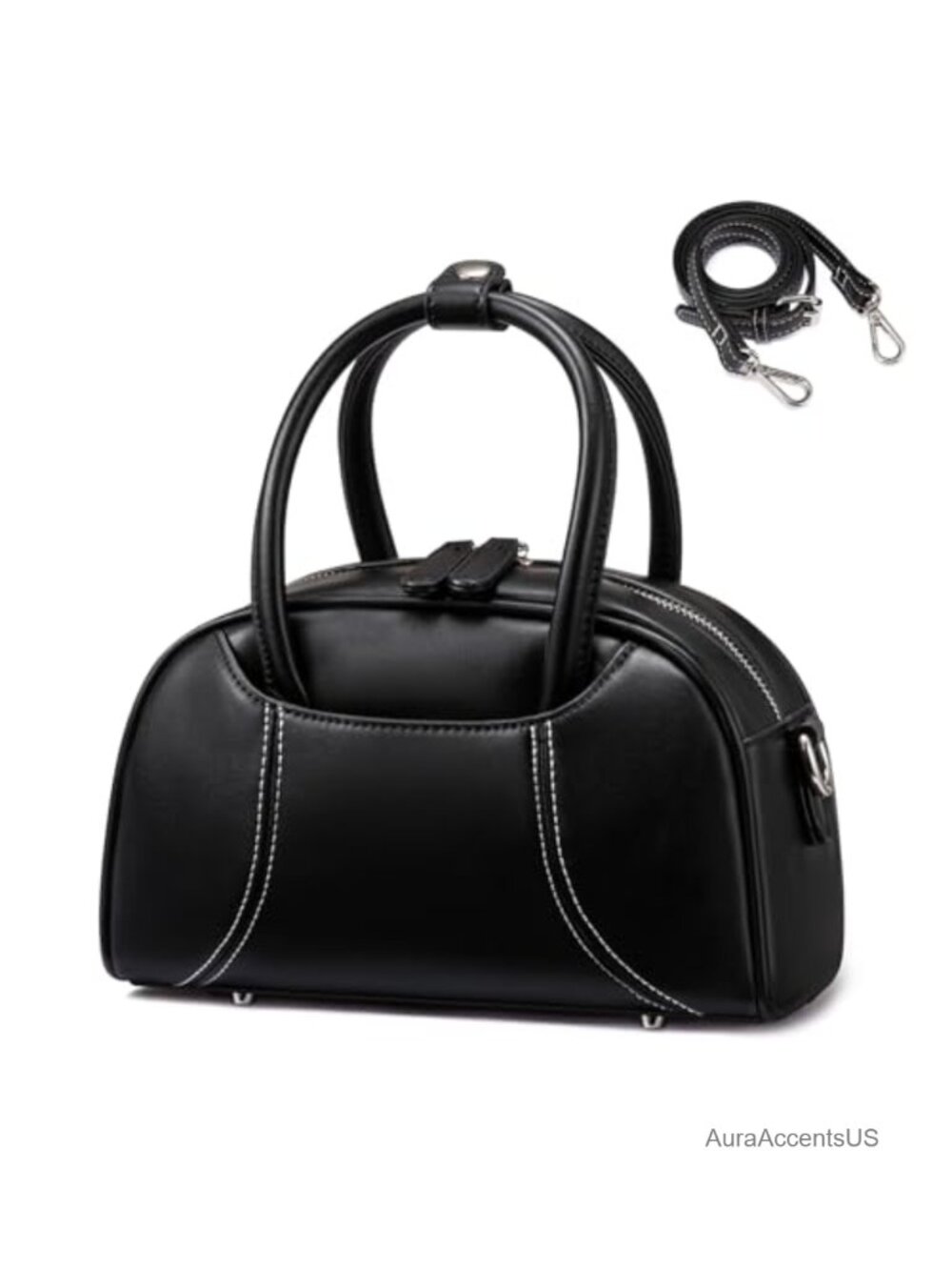 RFID Crossbody Bag Small Purse Soft Leather 3-in-1 Convertible